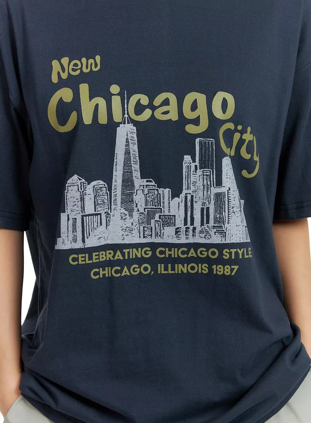 New Chicago City T-Shirt Oversized CM408