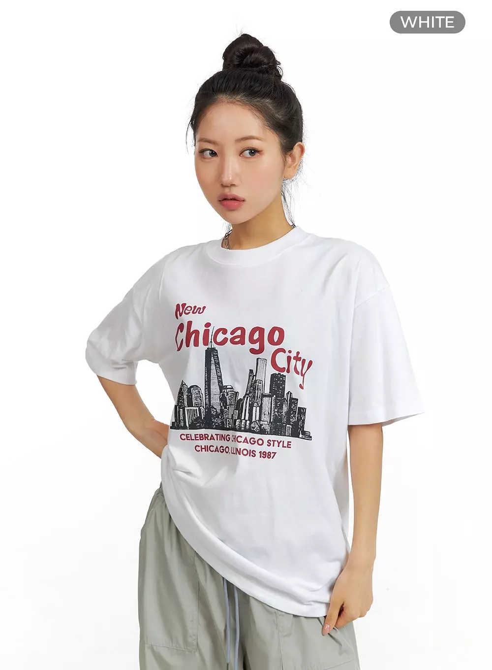 New Chicago City T-Shirt Oversized CM408