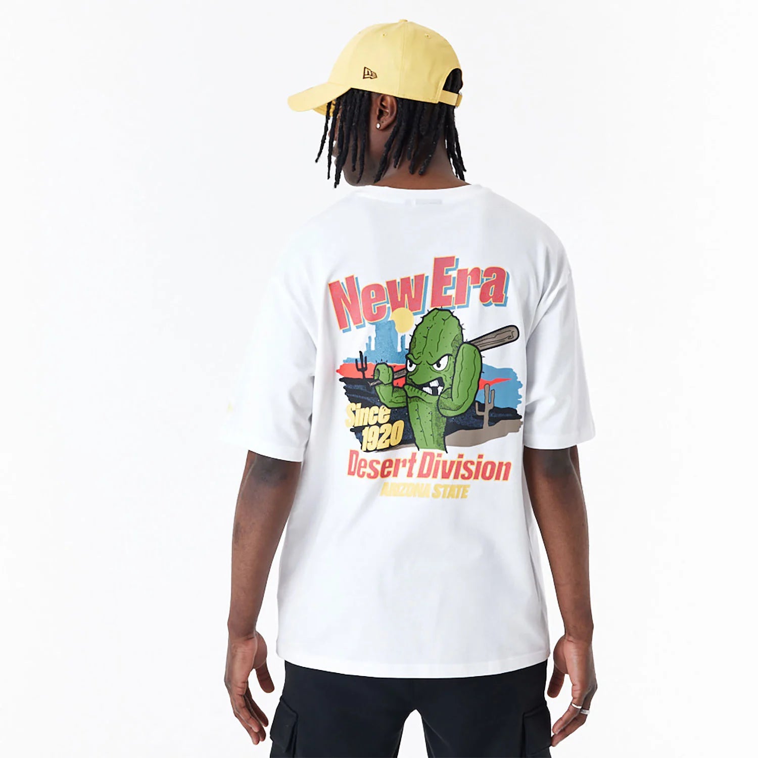 NEW ERA White Oversized T-Shirt - Character Graphic