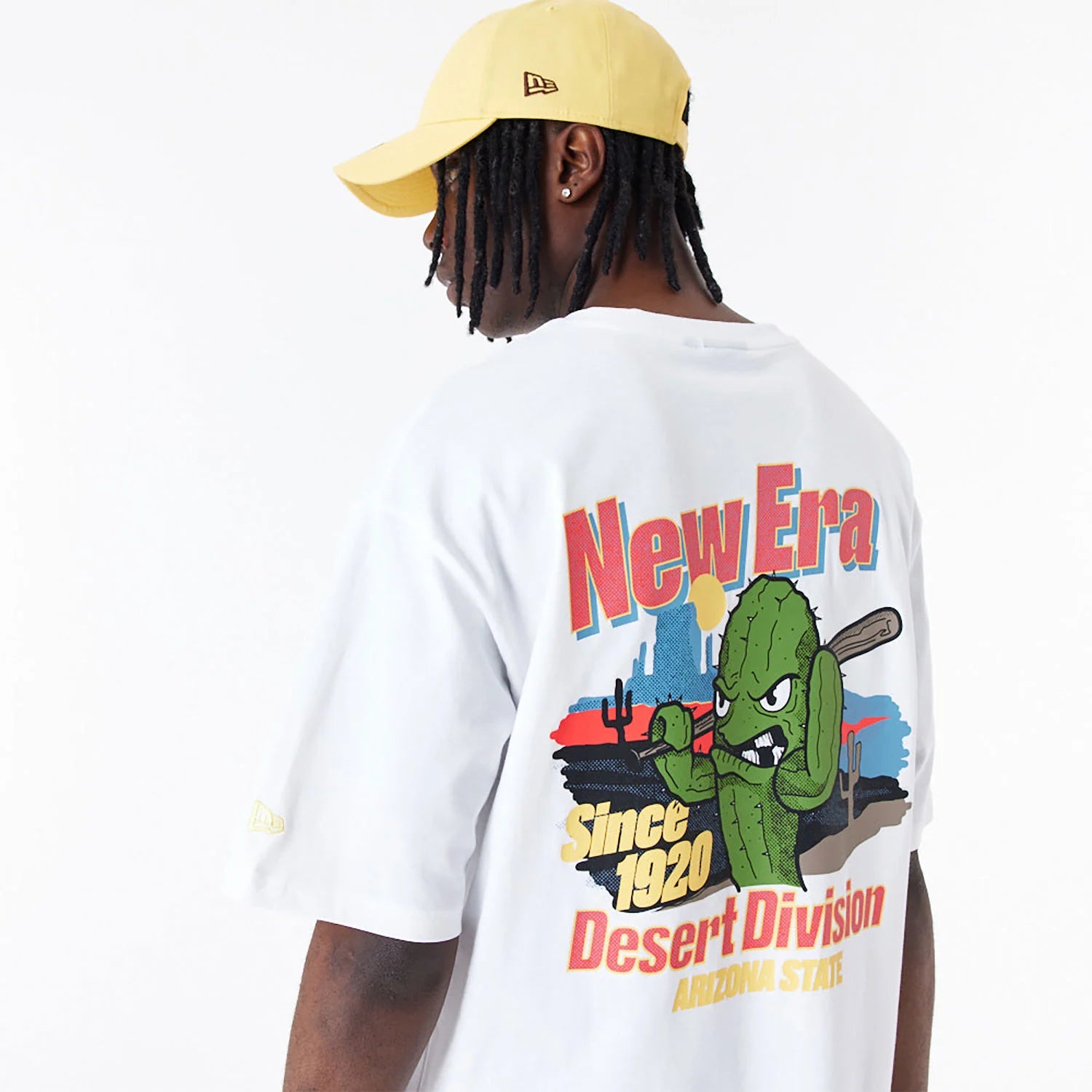 NEW ERA White Oversized T-Shirt - Character Graphic