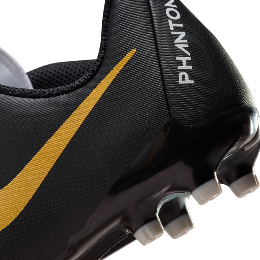 Nike Phantom GX2 Academy FG Junior Football Boots White Black Metallic Gold