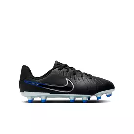 Nike Tiempo Legend 10 Academy Jnr FG/MG Soccer Cleats Black Chrome Hyper Royal