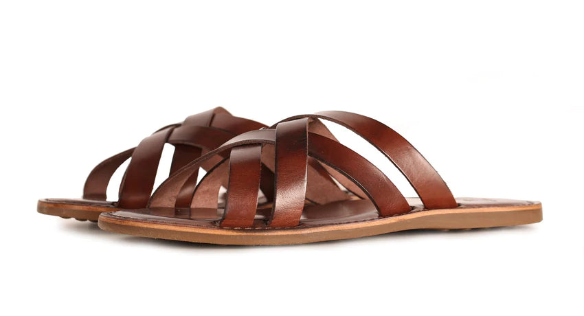 Oliver Sweeney Breguzzo Brown Leather Sandals.