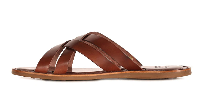 Oliver Sweeney Breguzzo Brown Leather Sandals.