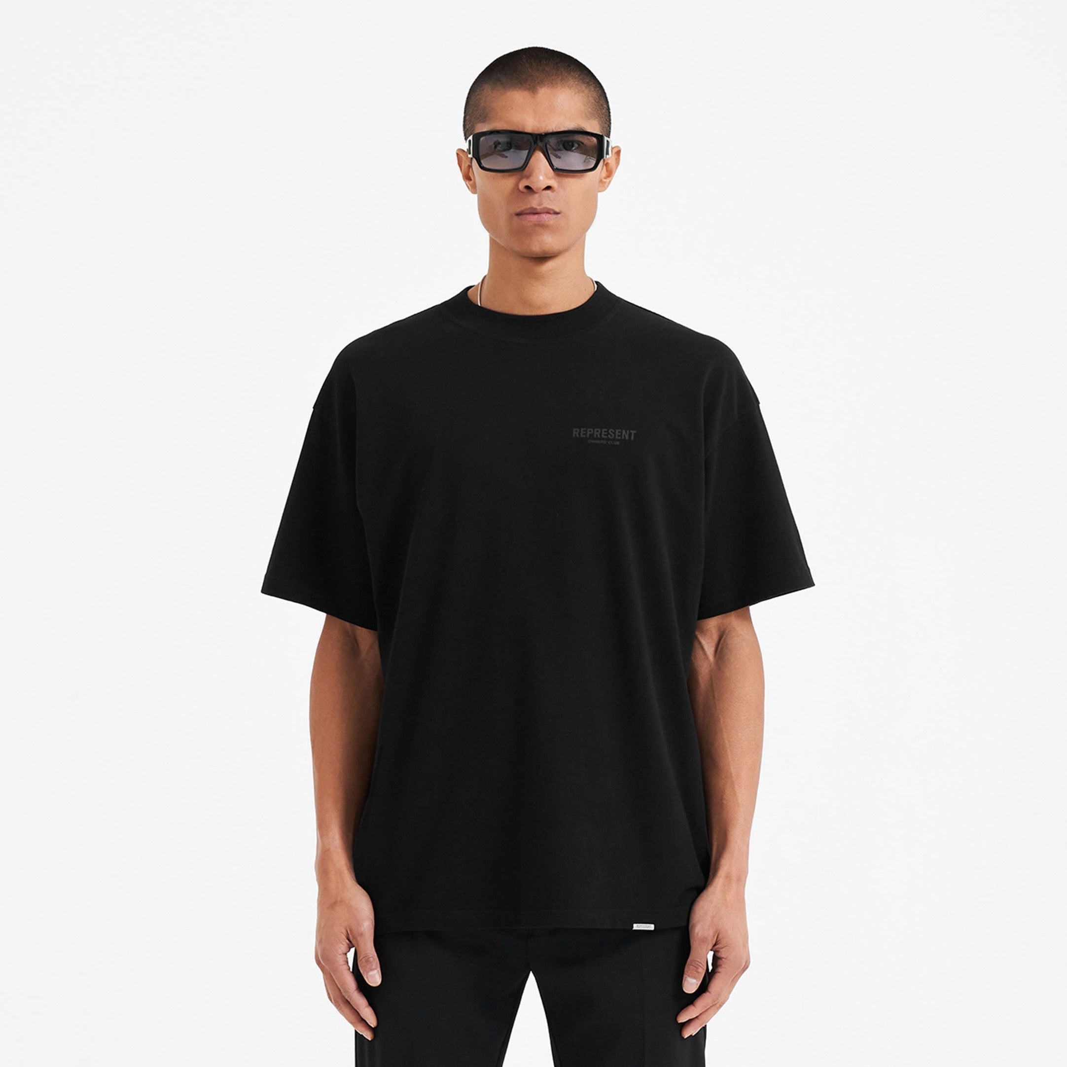 Owners Club Logo Tee Black Reflective