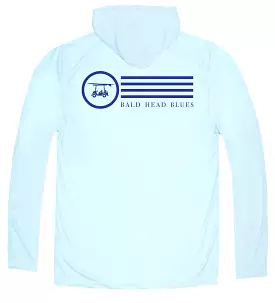 Performance Circle Hoodie - Arctic: Long Sleeve with Stripes