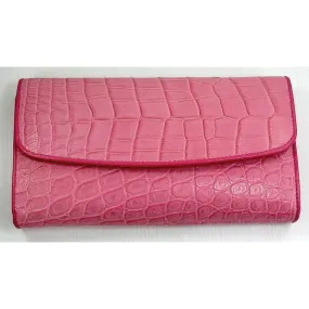 Pink Crocodile Womens Purse Wallet online shopping