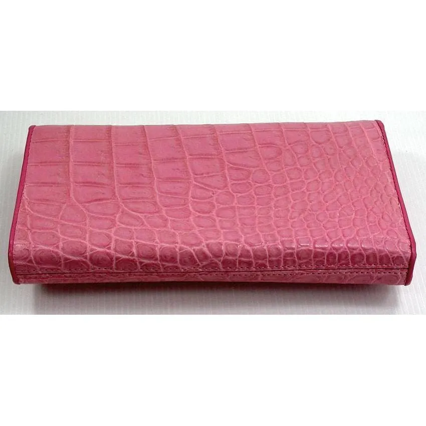 Pink Crocodile Womens Purse Wallet online shopping