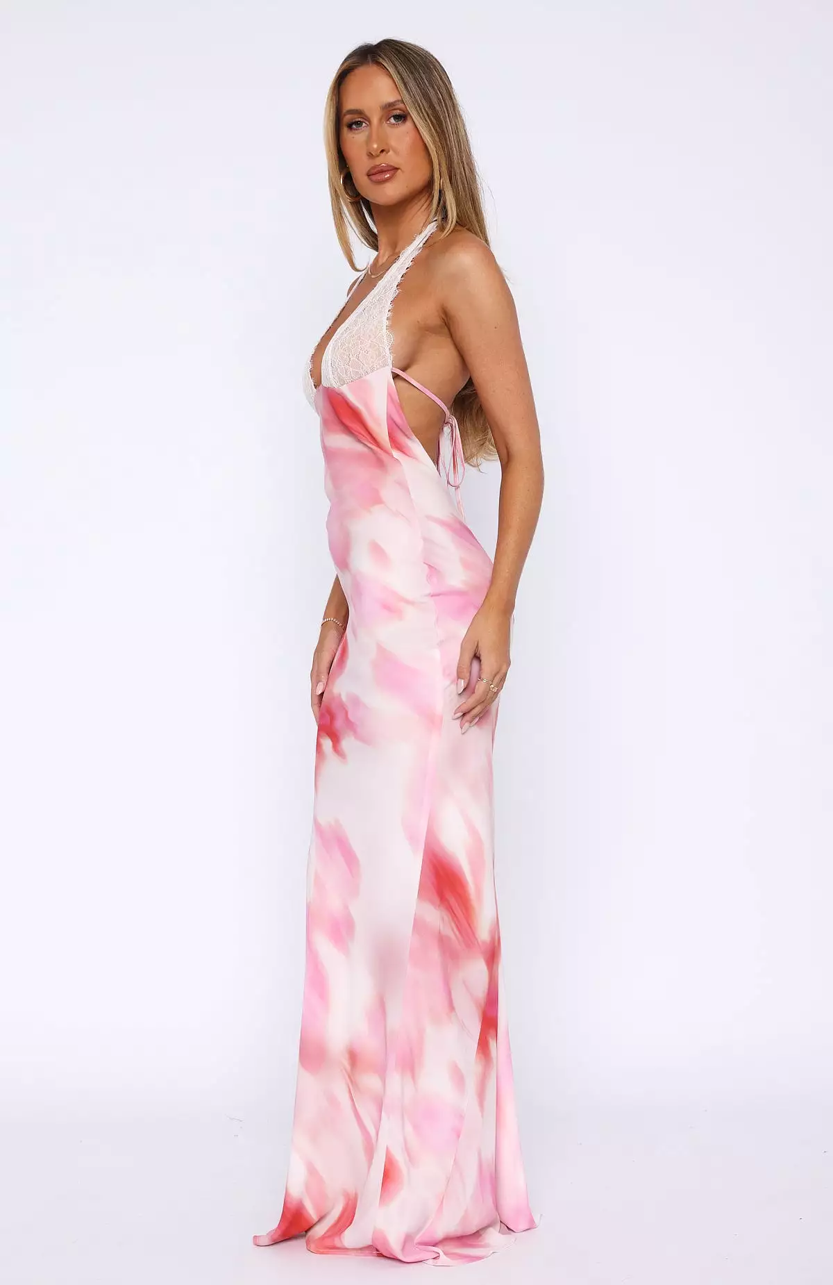 Pink Floral Maxi Dress Beyond The Stars