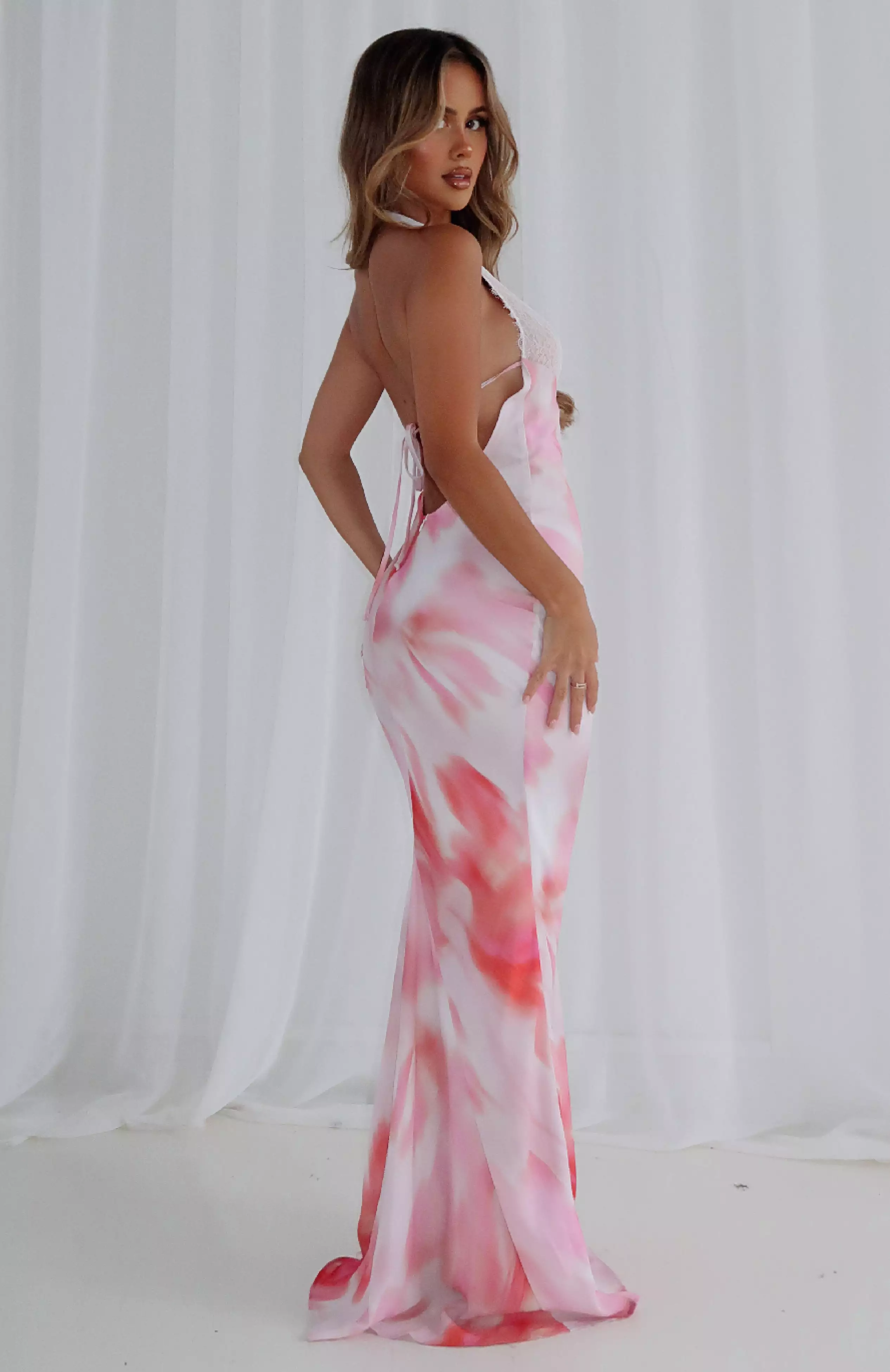 Pink Floral Maxi Dress Beyond The Stars