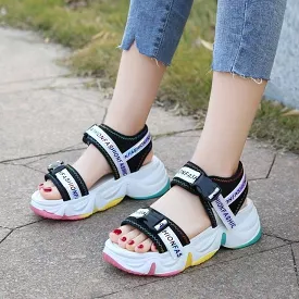 Platform Buckled Sandals