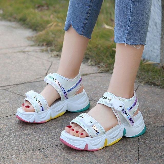 Platform Buckled Sandals