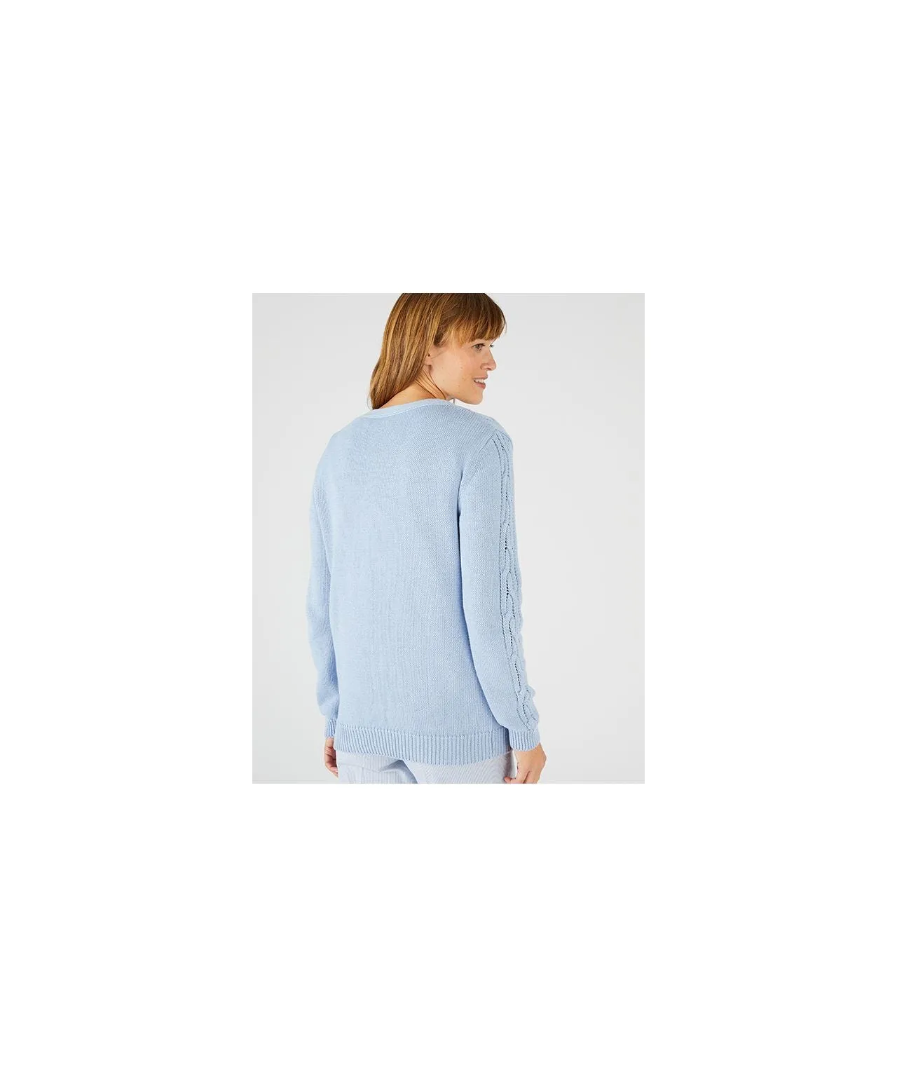 Pointelle Knit Cardigan