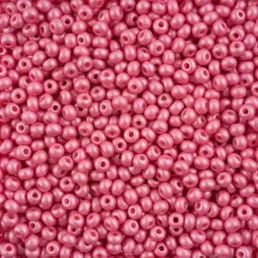 Preciosa Czech Glass, 6/0 Round Pony Seed Bead, PermaLux Dyed Chalk Light Pink (1 Tube)