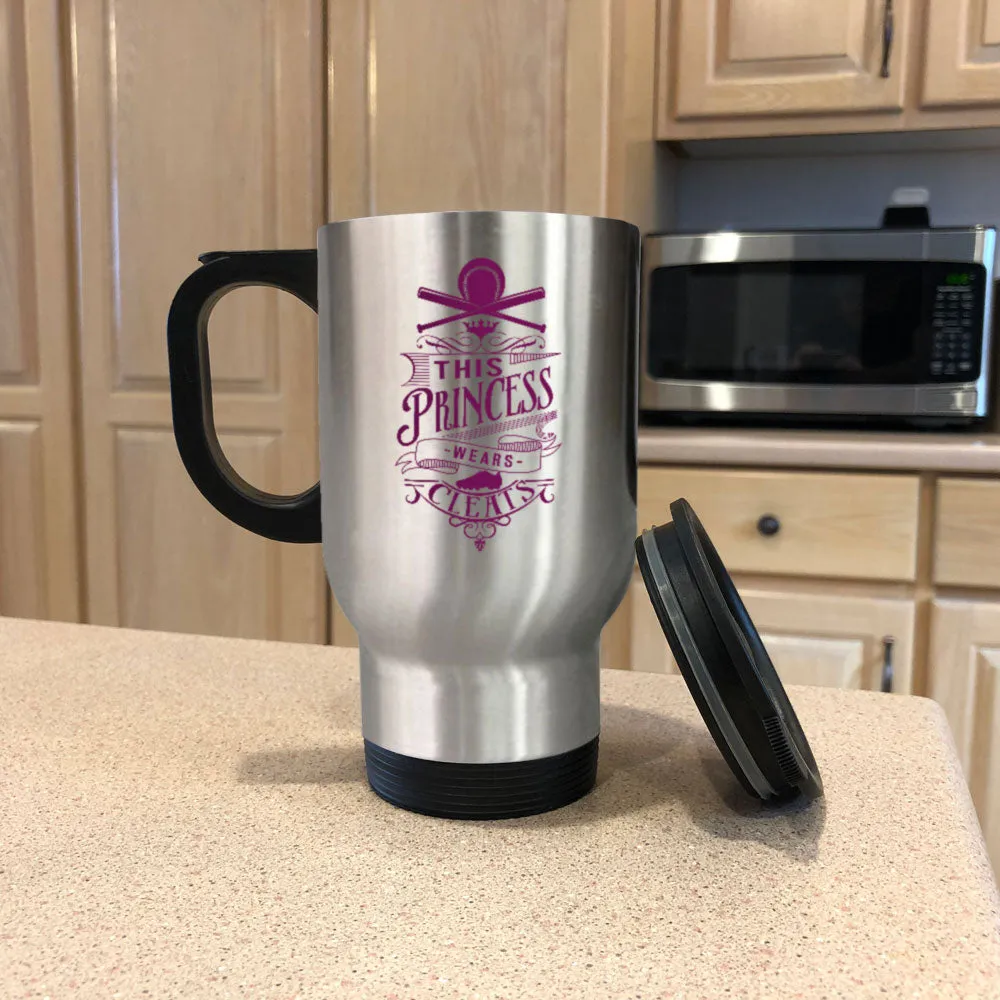 Princess Cleats Metal Coffee Tea Travel Mug