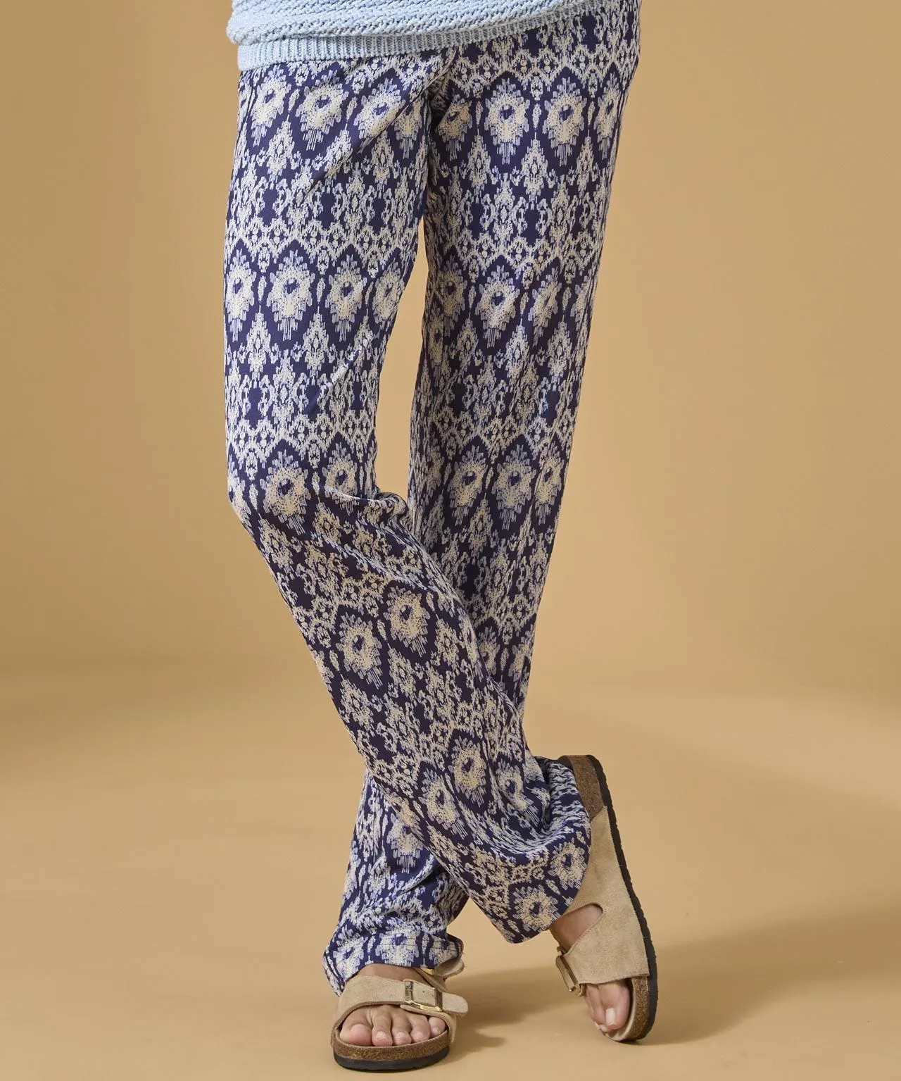 Modern Print Jersey Tapered-leg Trousers