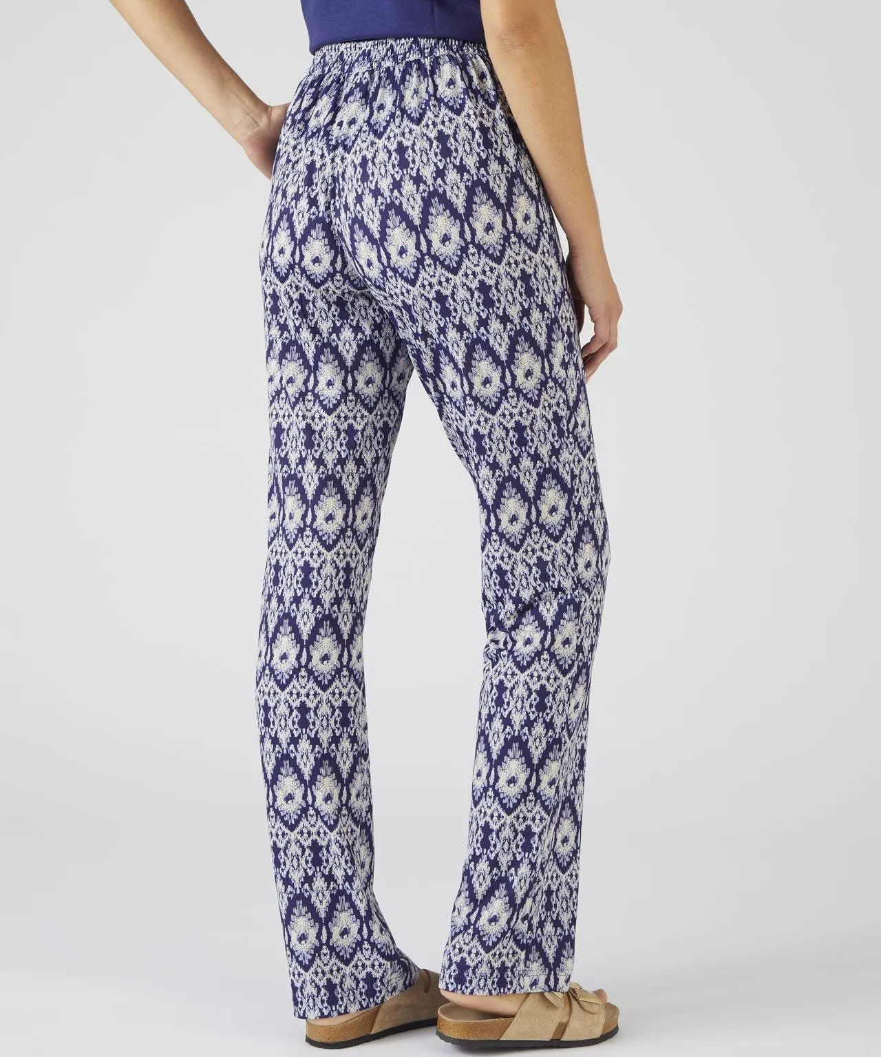 Modern Print Jersey Tapered-leg Trousers