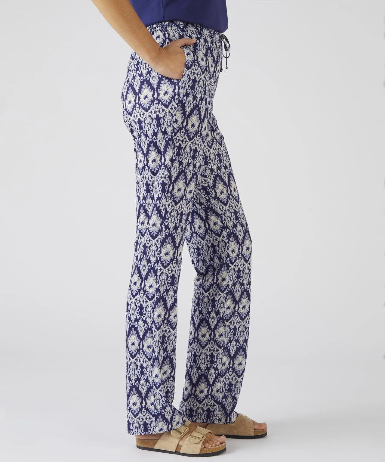 Modern Print Jersey Tapered-leg Trousers