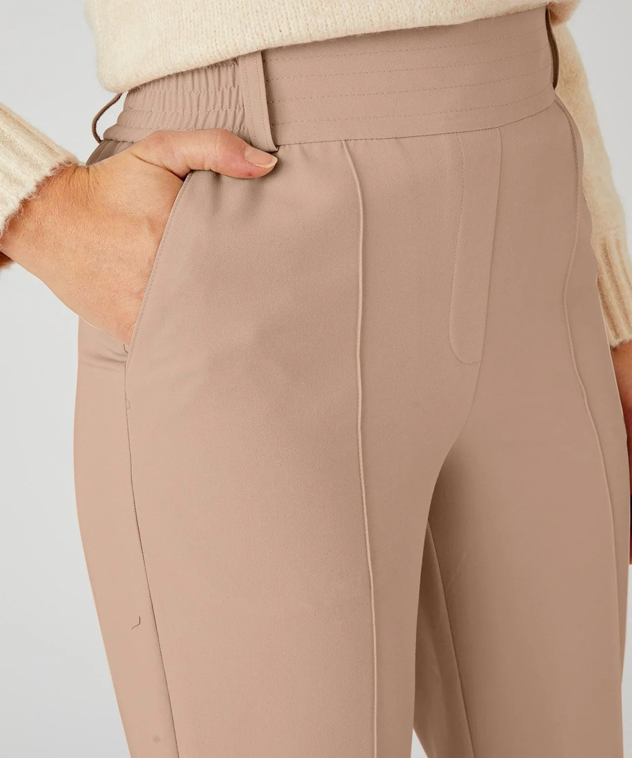 Pull-on Straight-leg Trousers for Men