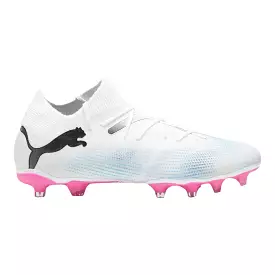 Puma Future 7 Match FG/AG Football Boots – White, Black, Poison Pink