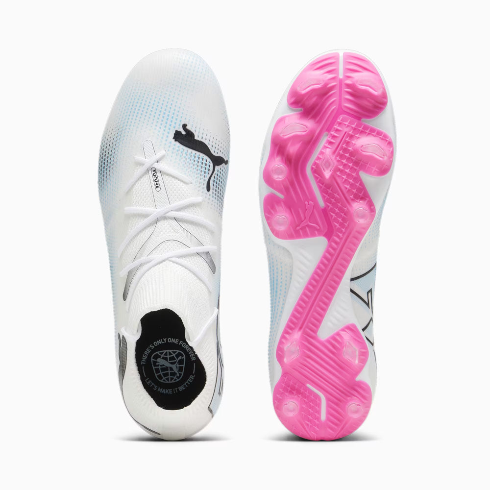 Puma Future 7 Match FG/AG Football Boots – White, Black, Poison Pink