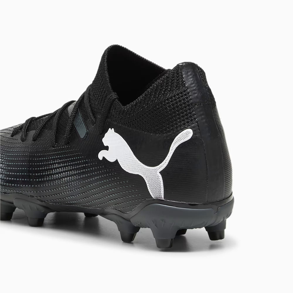 Puma Future 7 Match Junior Football Boots, Black/White