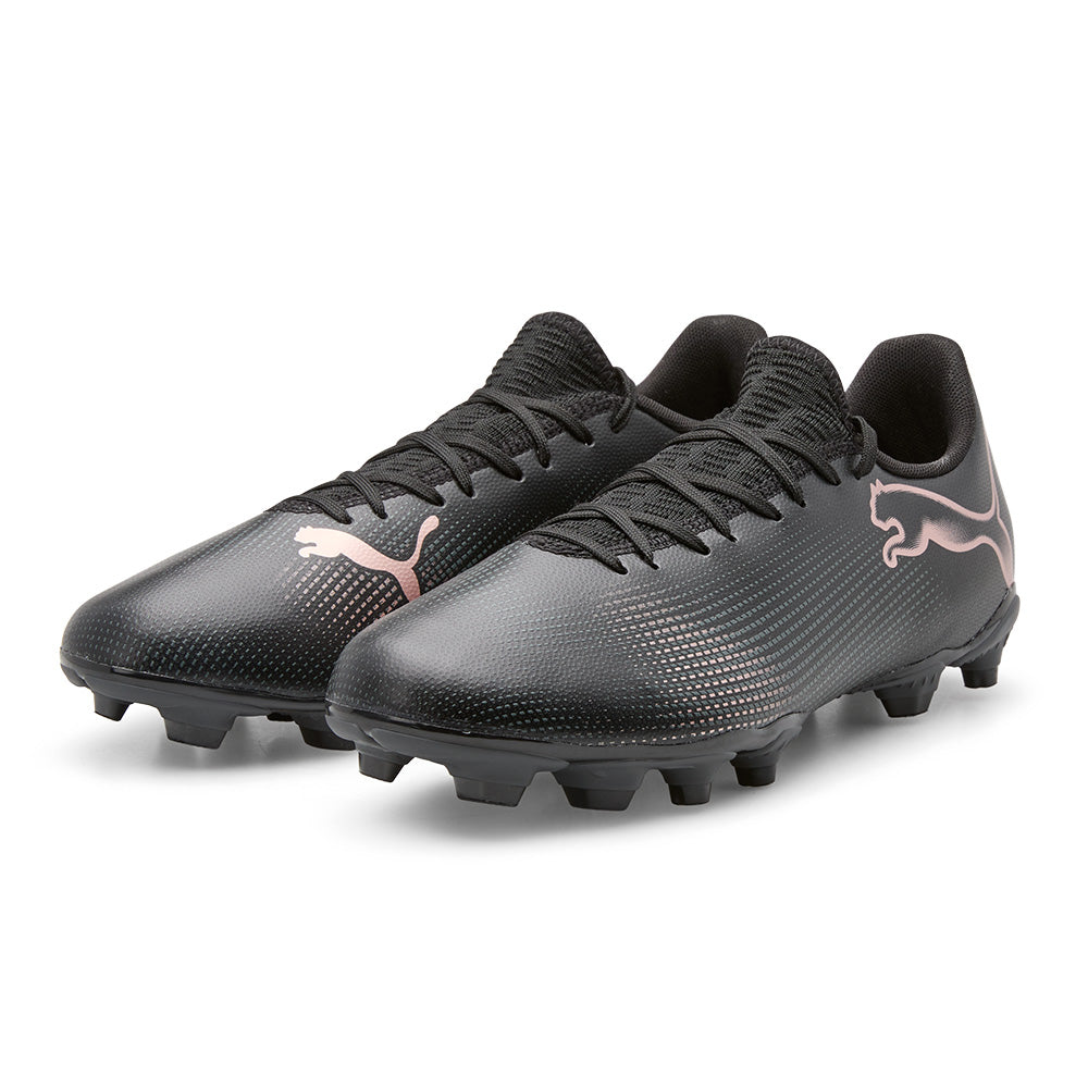 Puma Future 7 Play FG/AG Soccer Cleats (Black/Copper Rose)