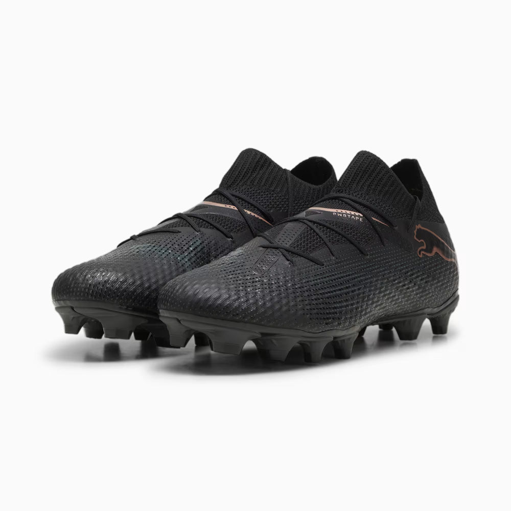 Puma Future 7 Pro FG/AG Soccer Cleats - Black/Copper Rose