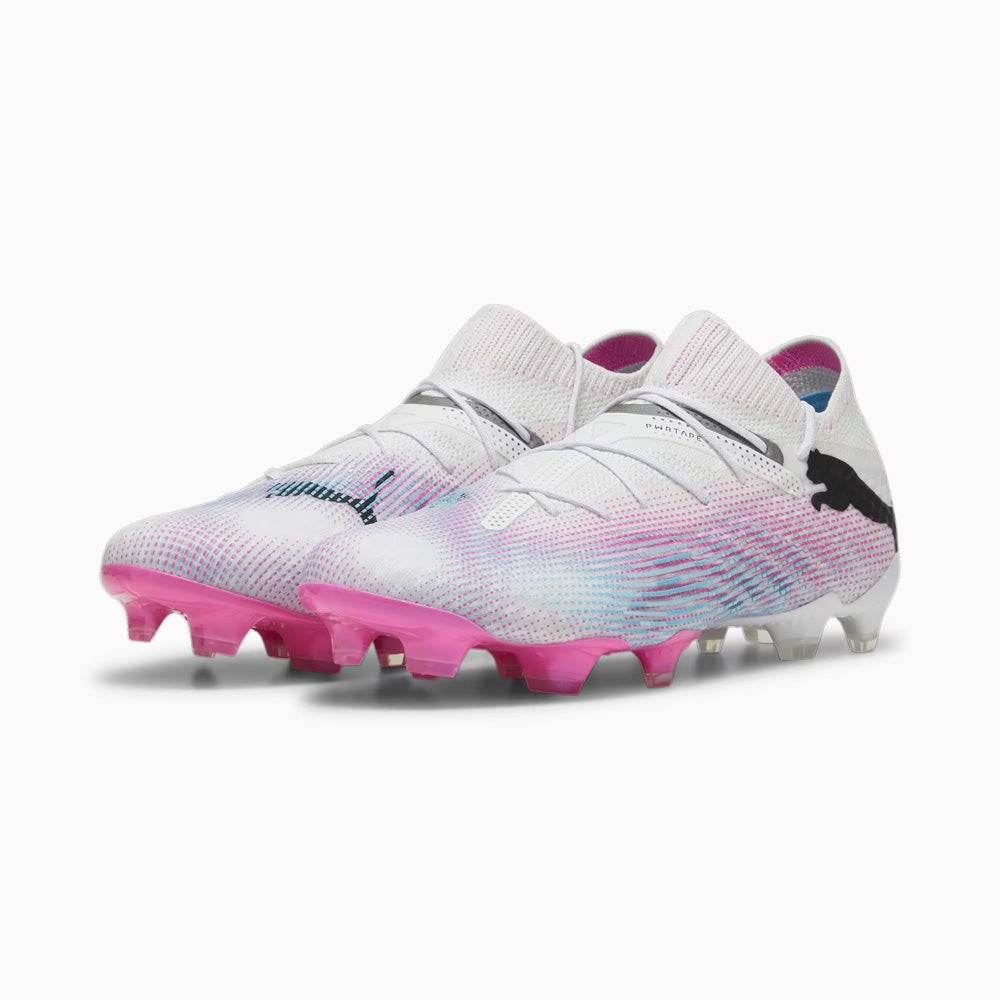 Puma Future 7 Ultimate FG/AG Football Boots - White/Black/Poison Pink