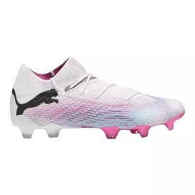 Puma Future 7 Ultimate FG/AG Football Boots - White/Black/Poison Pink