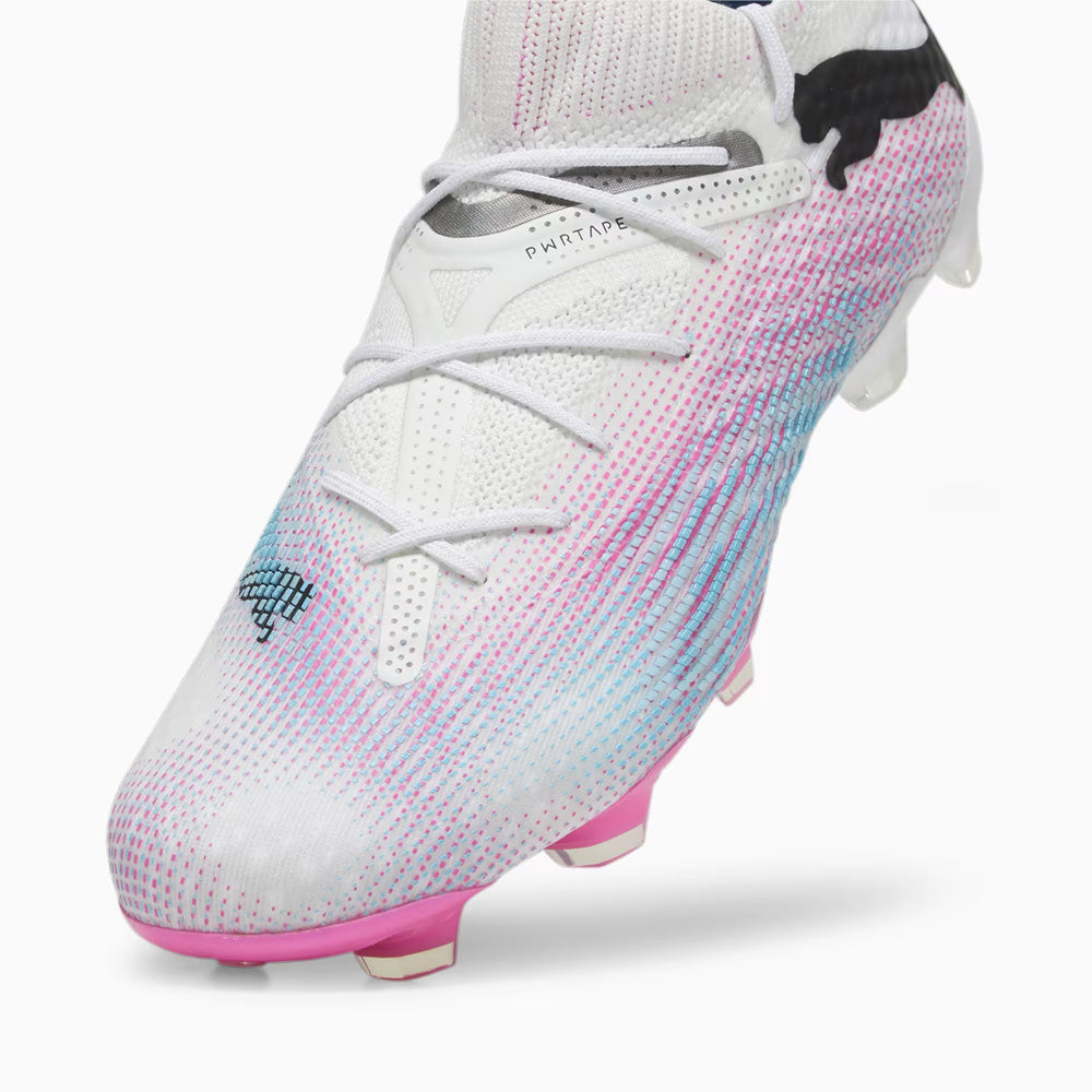 Puma Future 7 Ultimate FG/AG Football Boots - White/Black/Poison Pink