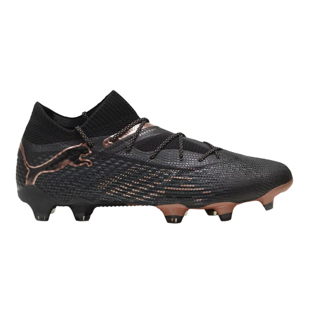 Puma Future 7 Ultimate FG/AG Soccer Shoes, Black/Copper Rose