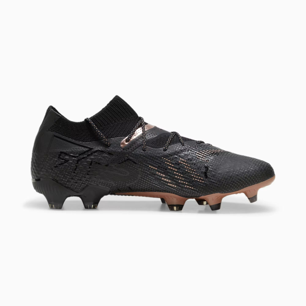 Puma Future 7 Ultimate FG/AG Soccer Shoes, Black/Copper Rose