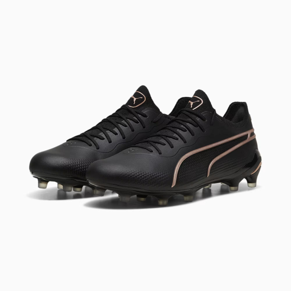 Puma King Ultimate Firm Ground/Artificial Ground Soccer Cleats (Black/Copper Rose)