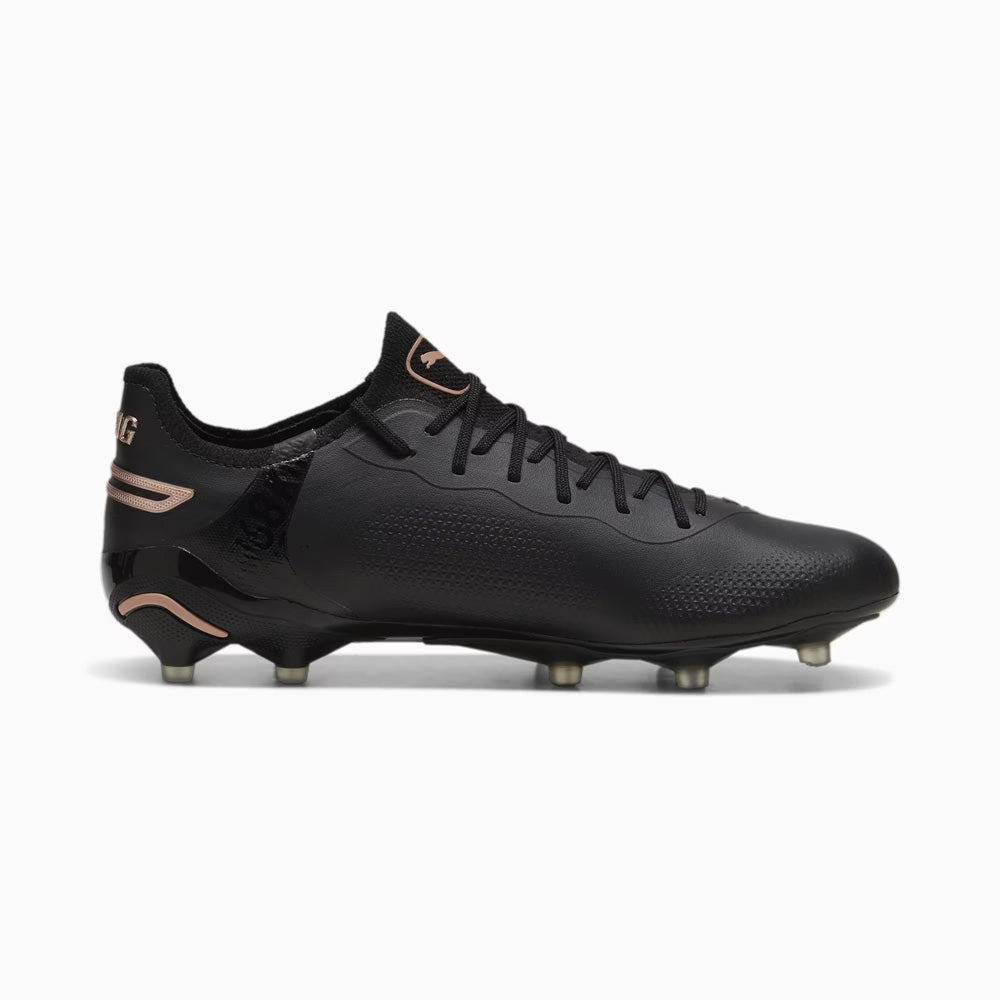 Puma King Ultimate Firm Ground/Artificial Ground Soccer Cleats (Black/Copper Rose)