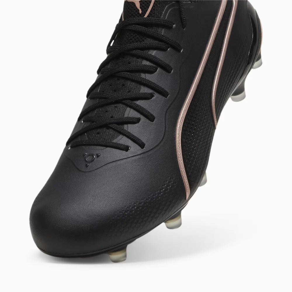 Puma King Ultimate Firm Ground/Artificial Ground Soccer Cleats (Black/Copper Rose)