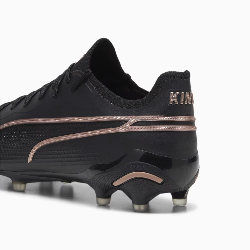 Puma King Ultimate Firm Ground/Artificial Ground Soccer Cleats (Black/Copper Rose)