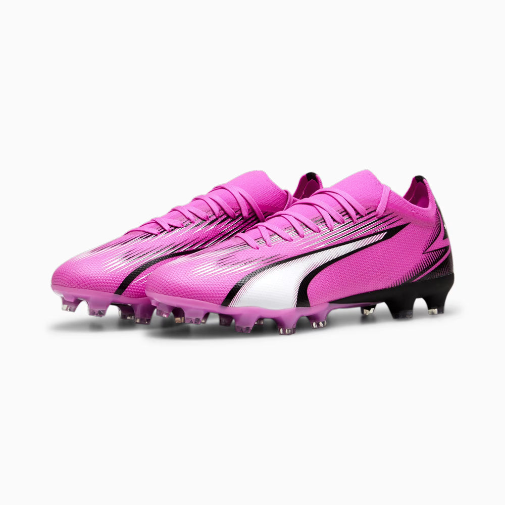 Puma Ultra Match FG AG Football Boots - Poison Pink White Black