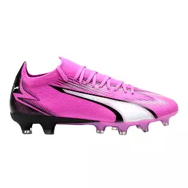 Puma Ultra Match Women's FG/AG Football Shoes Pink/White/Black.