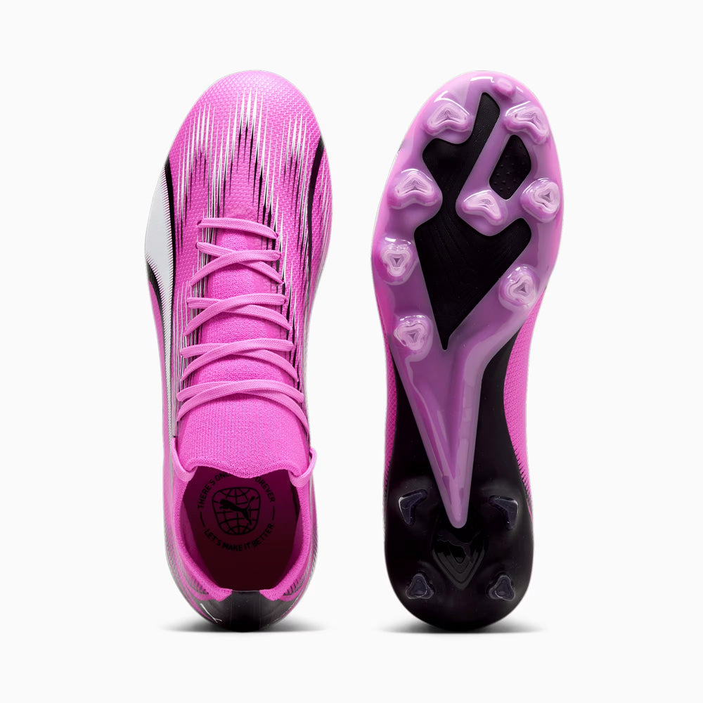 Puma Ultra Match Women's FG/AG Football Shoes Pink/White/Black.