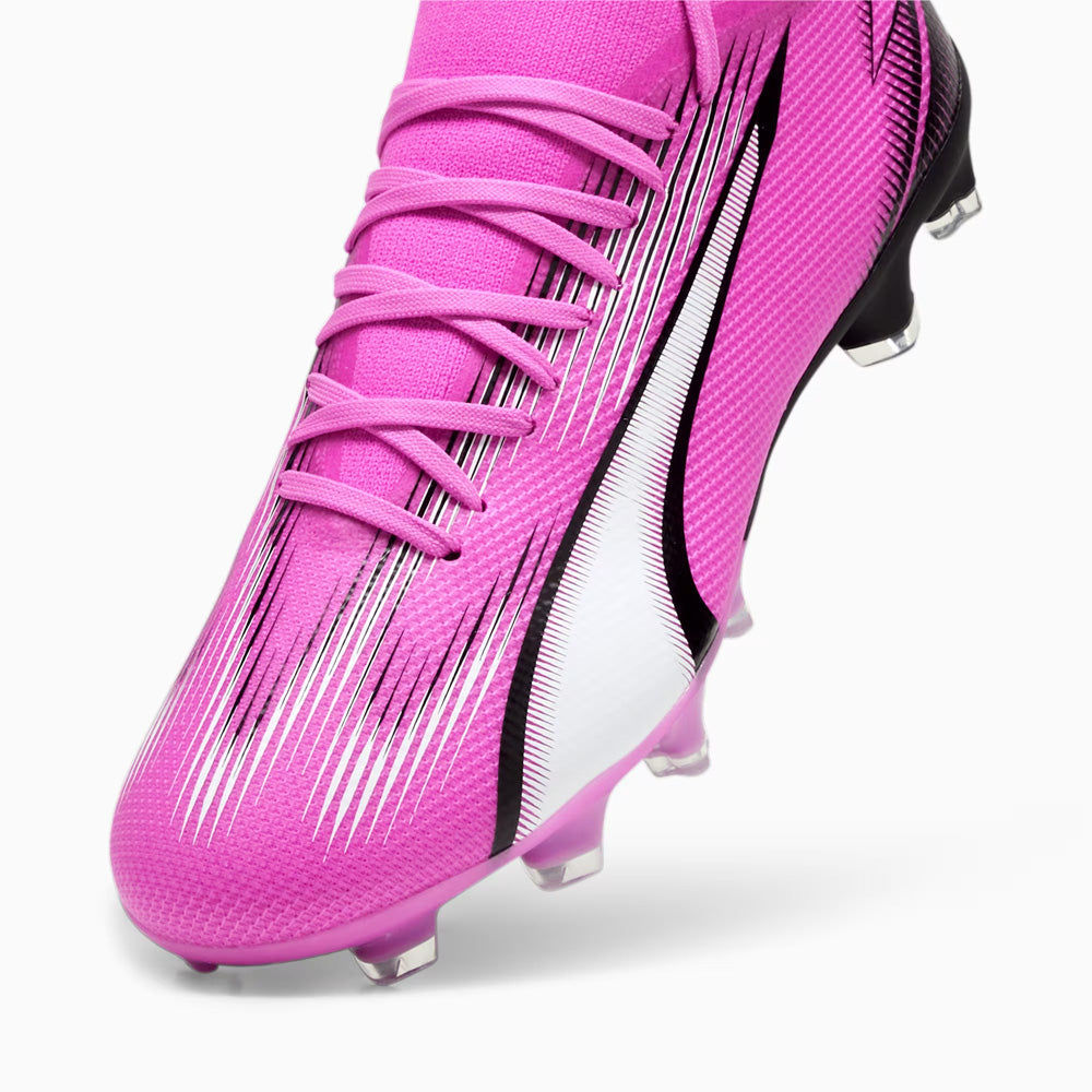 Puma Ultra Match Women's FG/AG Football Shoes Pink/White/Black.