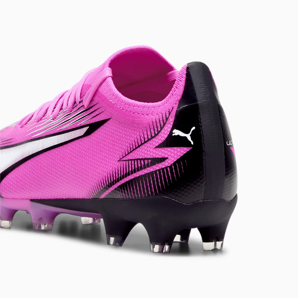 Puma Ultra Match Women's FG/AG Football Shoes Pink/White/Black.