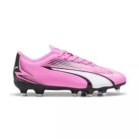 Puma Ultra Play FG Junior Football Boots - Poison Pink/White/Black