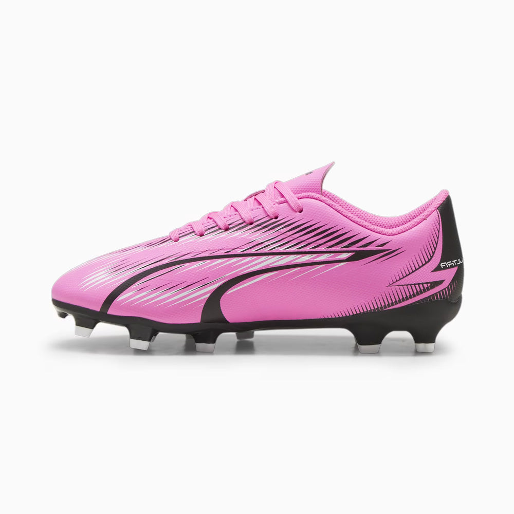 Puma Ultra Play FG Junior Football Boots - Poison Pink/White/Black