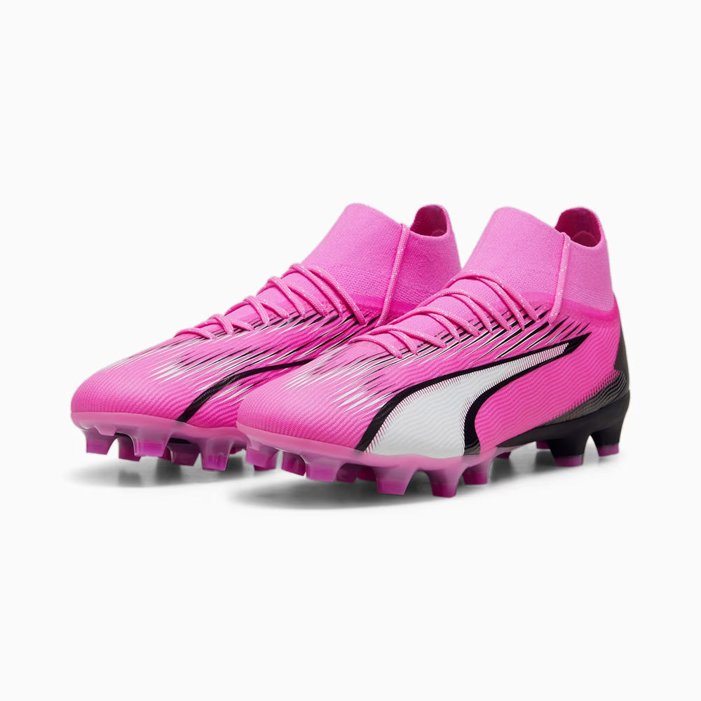 Puma Ultra Pro FG/AG Football Boots - Poison Pink/White/Black