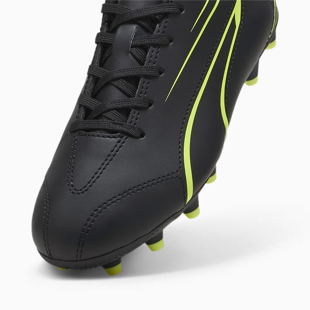 Puma Vitoria Junior FG/AG Football Boots Black Electric Lime