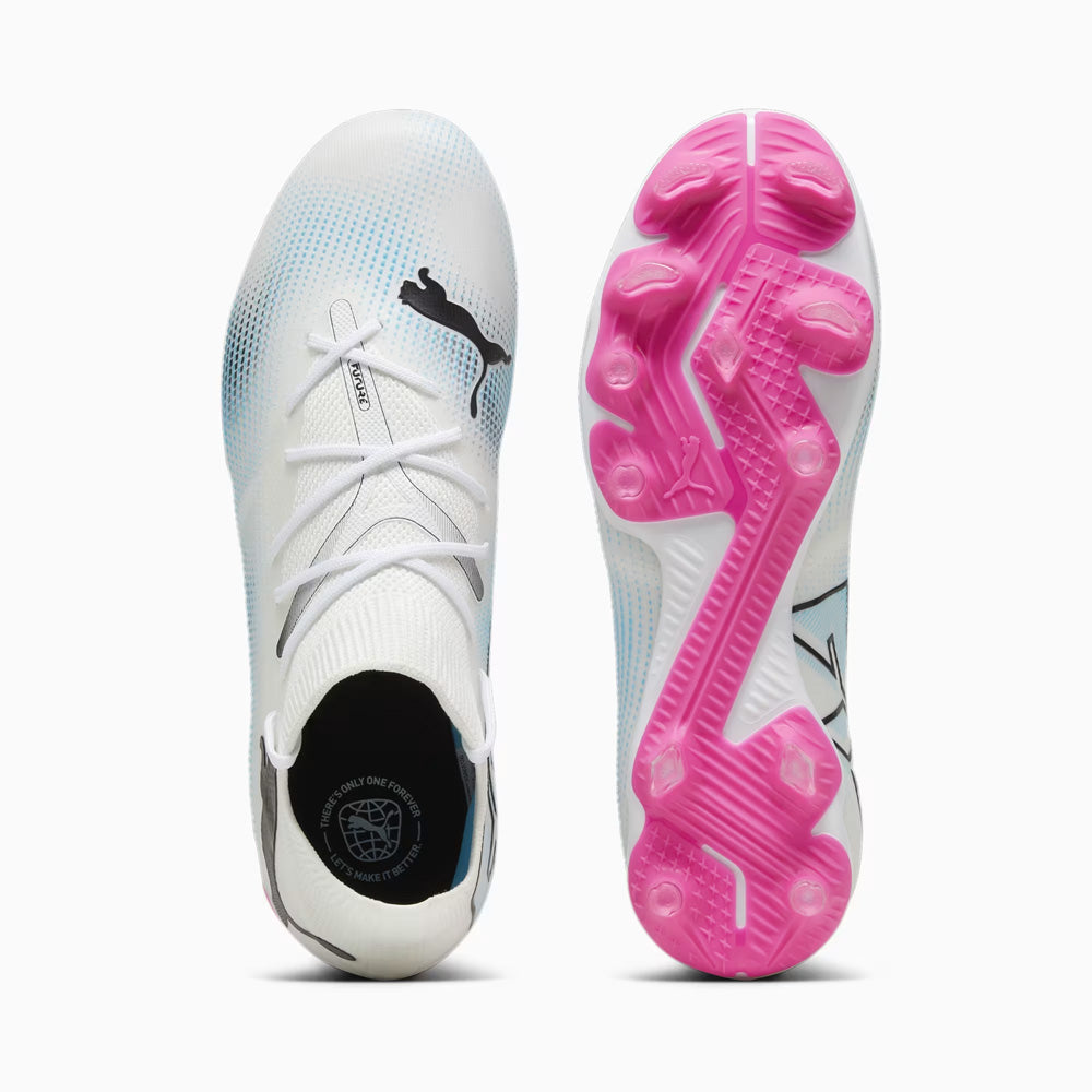 Puma Women's FG/AG Football Boots - White/Black/Poison Pink