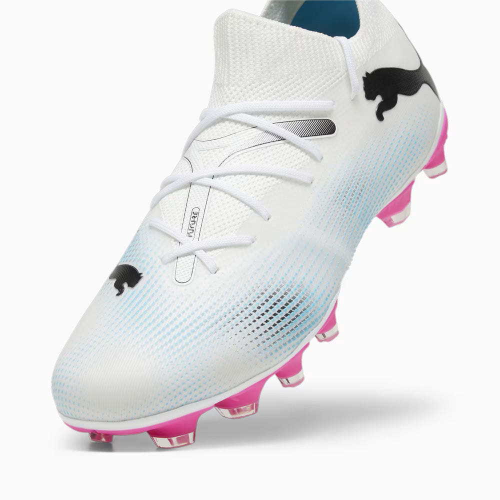 Puma Women's FG/AG Football Boots - White/Black/Poison Pink