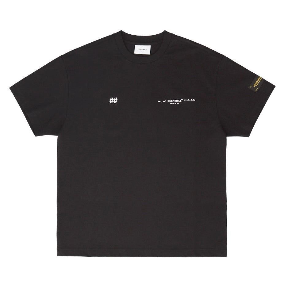 Reflective Tape Logo Tee Black - Been Trill