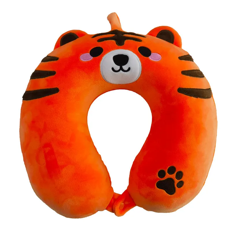 Relaxeazzz Tiger Memory Foam Travel Pillow - Alfie Adoramals CUSH364